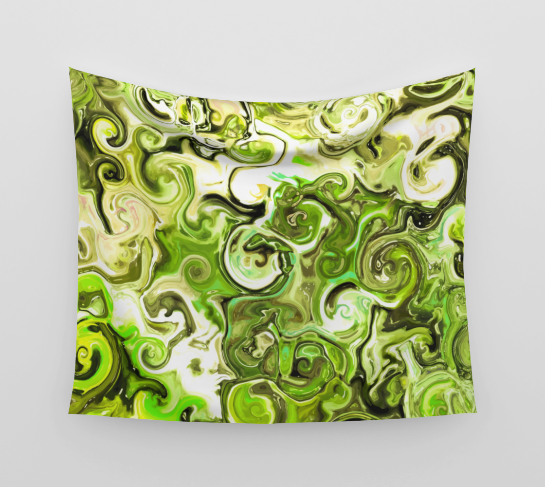 Lime Gelatin - Wall Tapestry (cotton sateen)