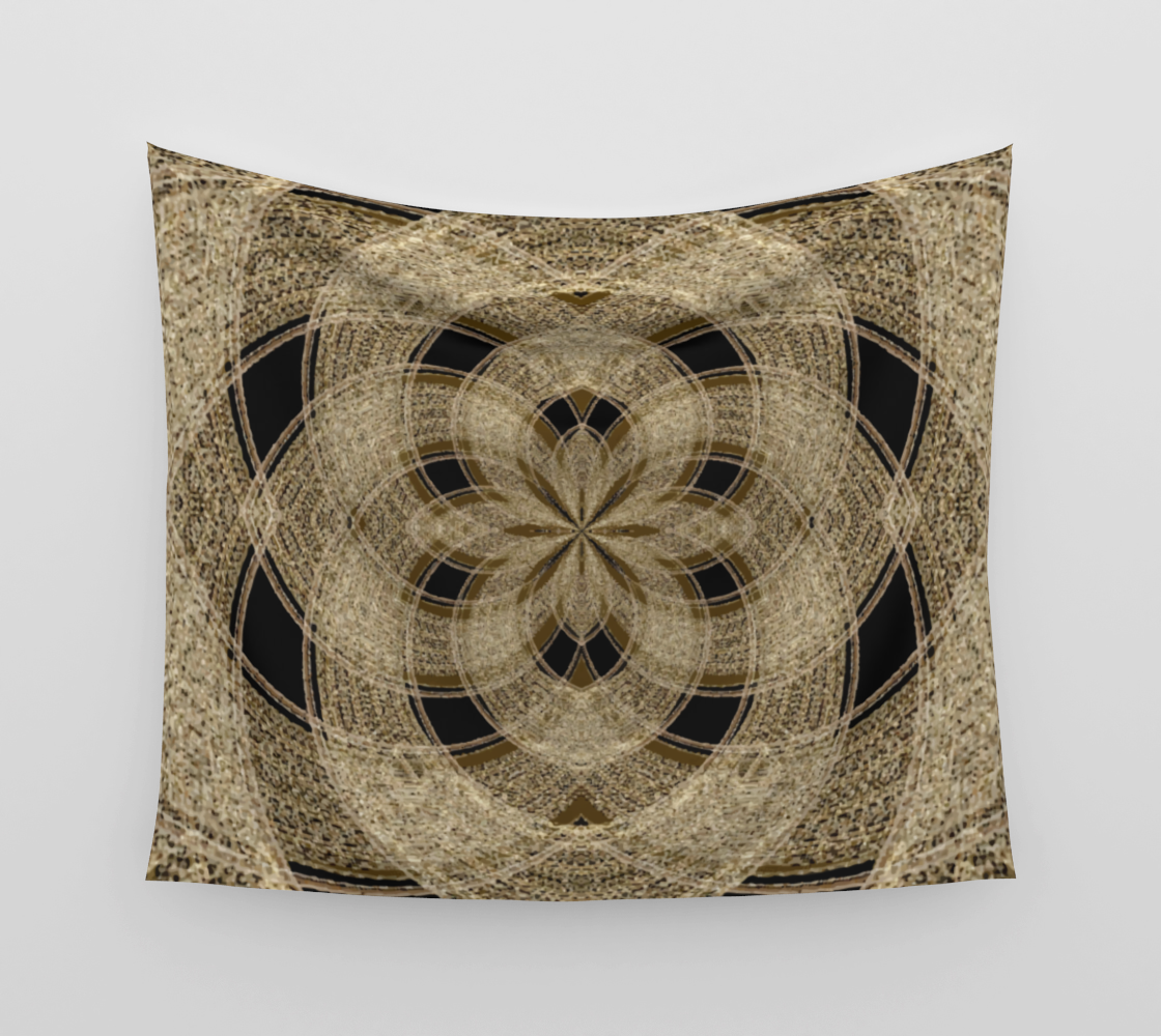 Golden Magic Dust Lotus - Wall Tapestry (cotton sateen)