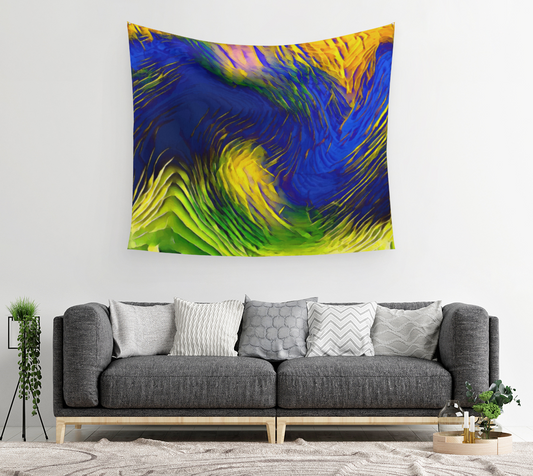 Airplane Hills and Valleys - Wall Tapestry (cotton sateen)