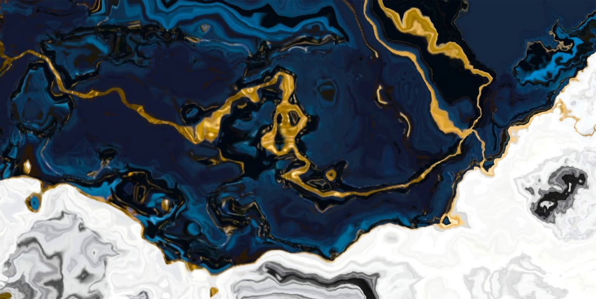 Seas Of Emerald And Gold - Fine Art Wall Print