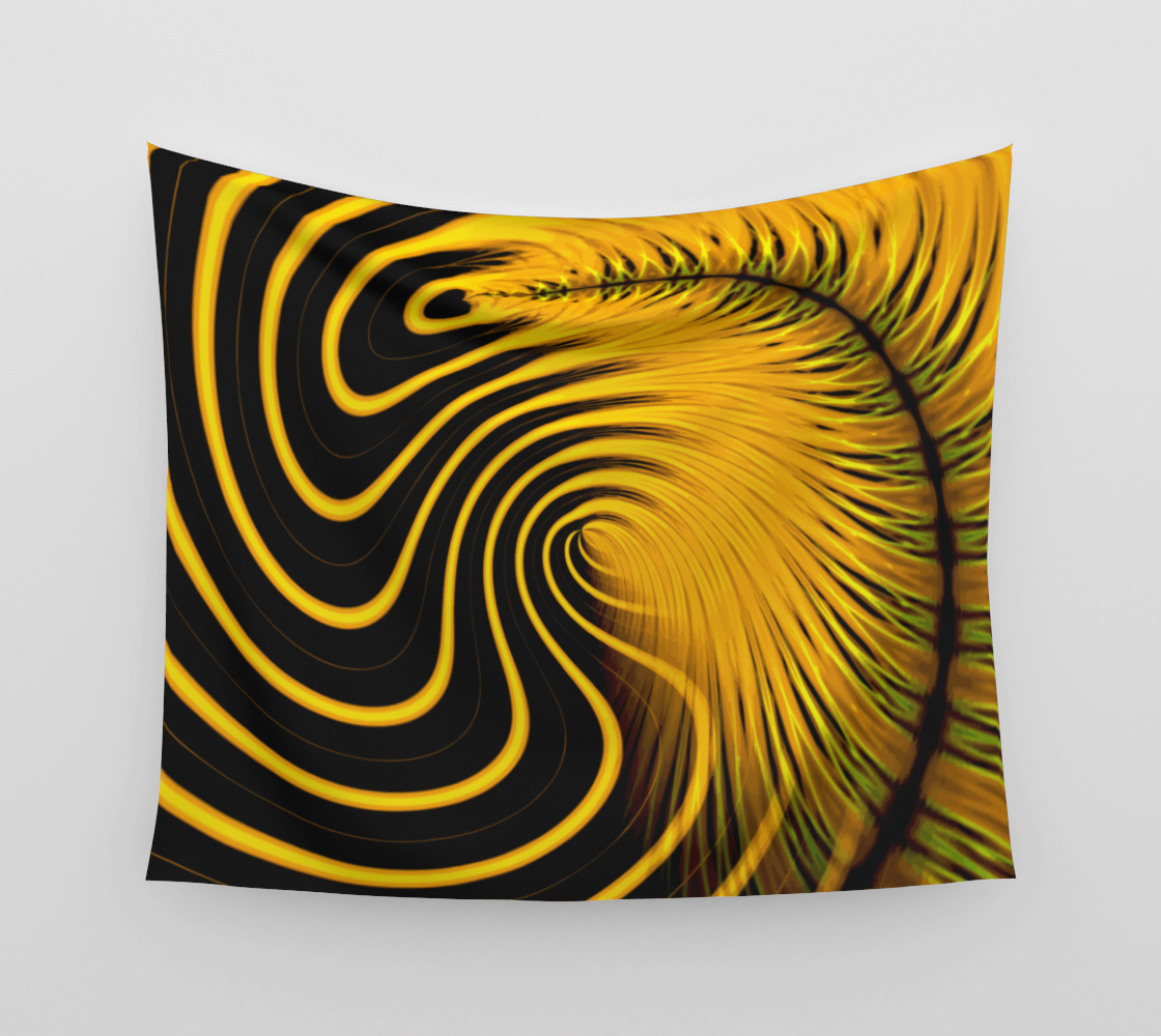 Neon Banana Leaves - Wall Tapestry (cotton sateen)