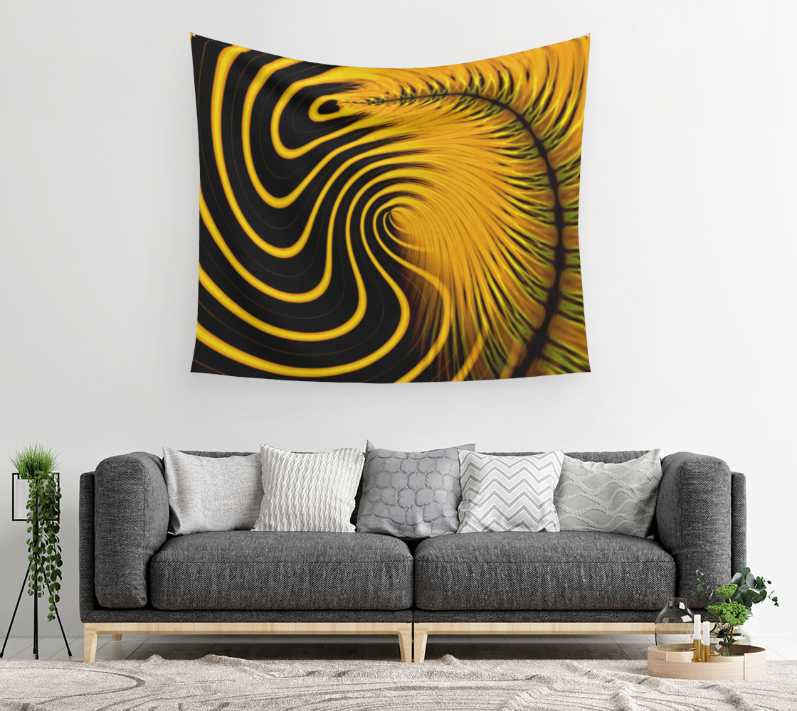 Neon Banana Leaves - Wall Tapestry (cotton sateen)