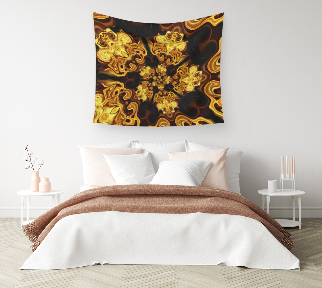 Gold Tires - Wall Tapestry (cotton sateen)