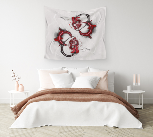 Lazer Rings - Wall Tapestry (cotton sateen)