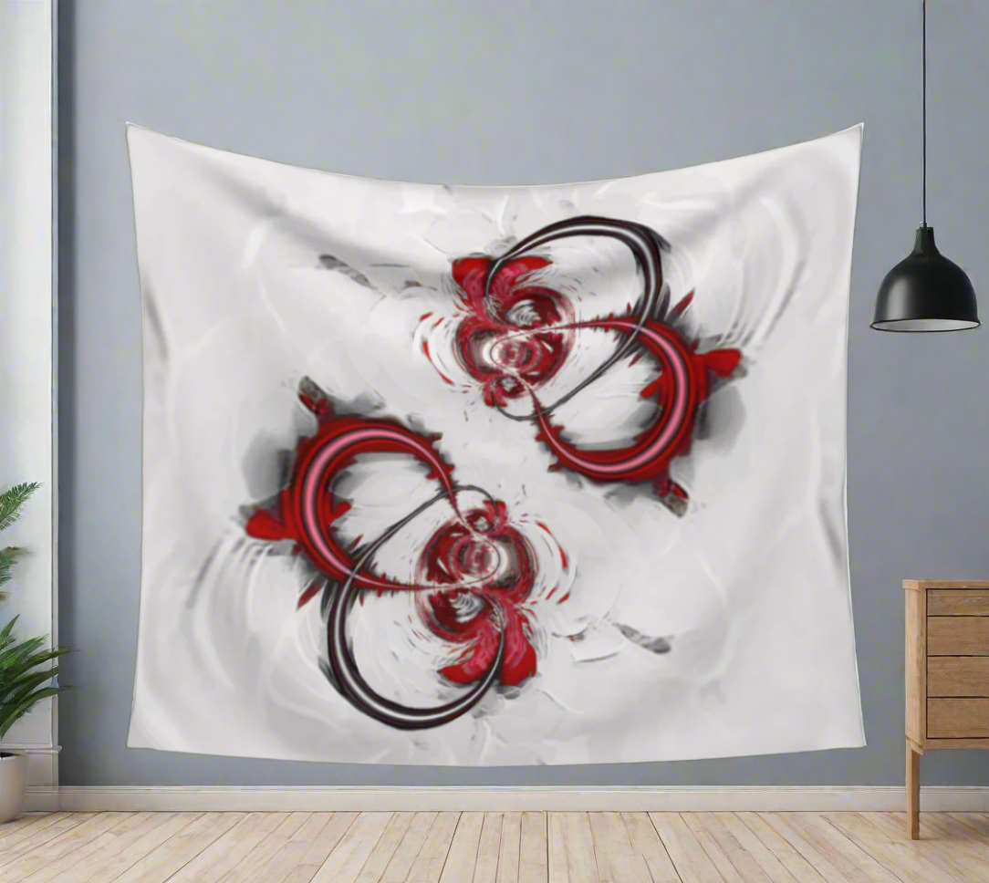 Lazer Rings - Wall Tapestry (cotton sateen)