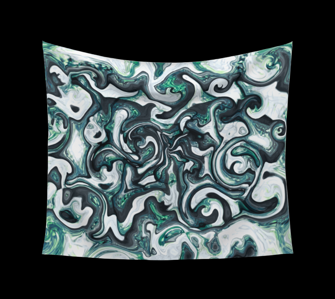 Liquid Crystal & Concrete - Wall Tapestry (cotton sateen)