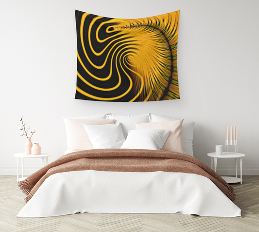 Neon Banana Leaves - Wall Tapestry (cotton sateen)