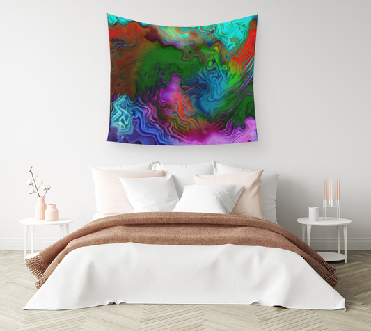 Valleys, Hills & Rivers - Wall Tapestry (cotton sateen)