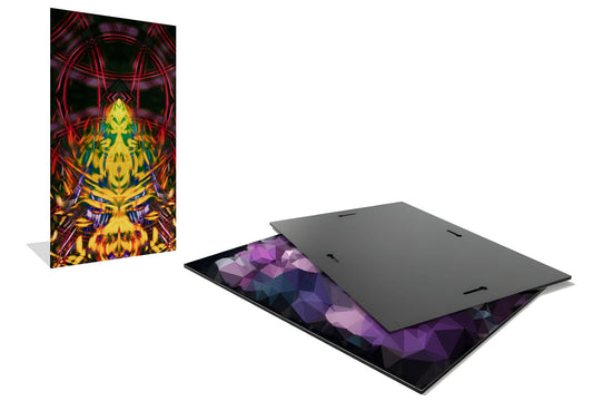 The Eyes of Fire (parts of recognition) - Flush Mounted HD Metal Print - 24x40 inches