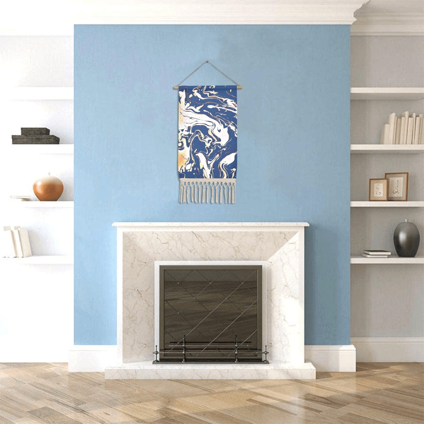 Blue Love - Linen Hanging Poster