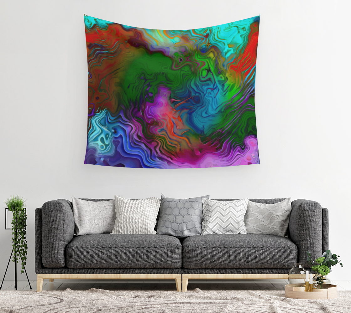 Valleys, Hills & Rivers - Wall Tapestry (cotton sateen)