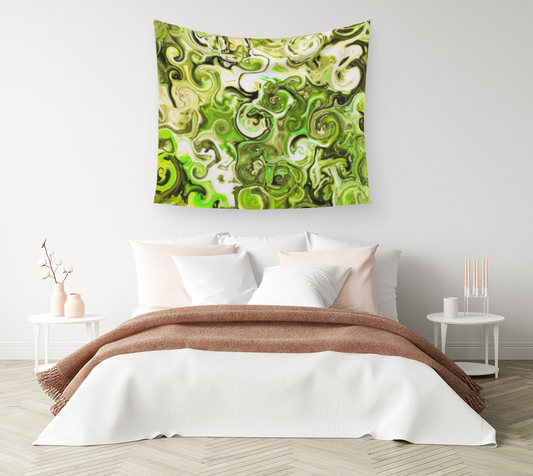 Lime Gelatin - Wall Tapestry (cotton sateen)