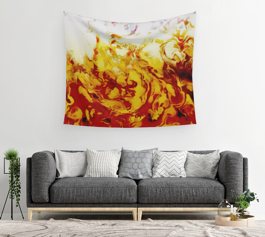 True Flames - Wall Tapestry (cotton sateen)