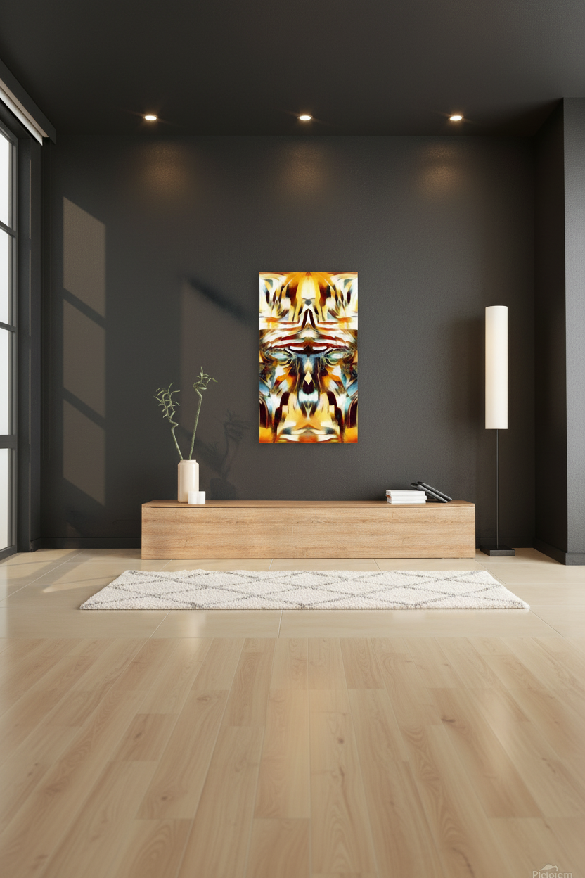 Ancient Wisdom Light Wave Mask - Fine Art Wall Print