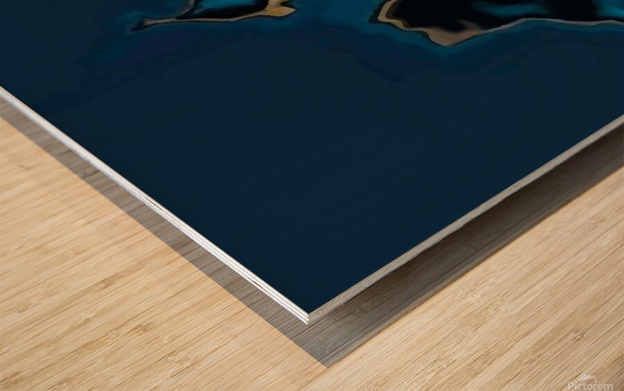 Sapphire Emerald Marble Sea Coast - Fine Art Wall Print
