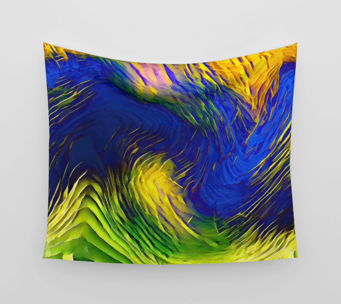 Airplane Hills and Valleys - Wall Tapestry (cotton sateen)