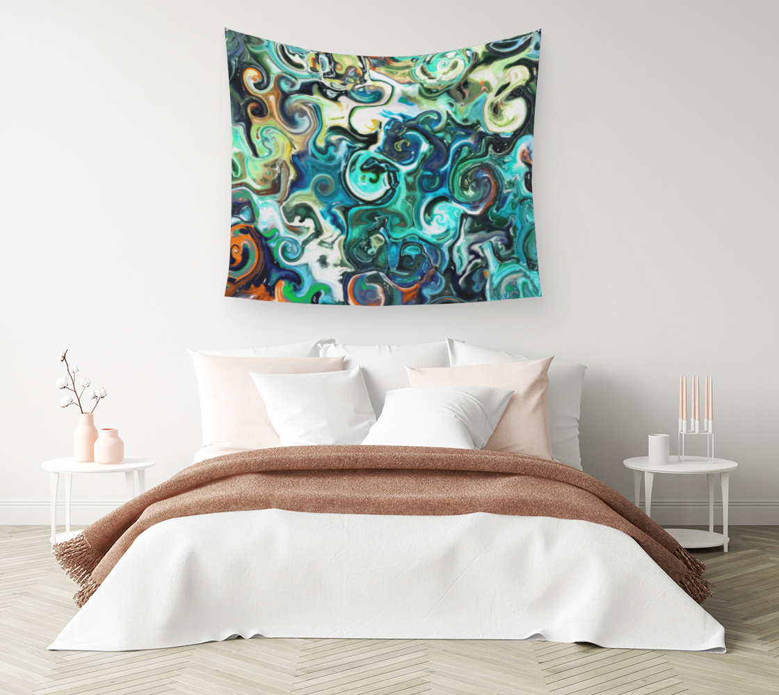 Fresh Jungle Waterfall - Wall Tapestry (cotton sateeen)