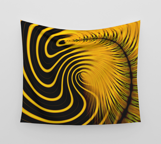 Neon Banana Leaves - Wall Tapestry (cotton sateen)