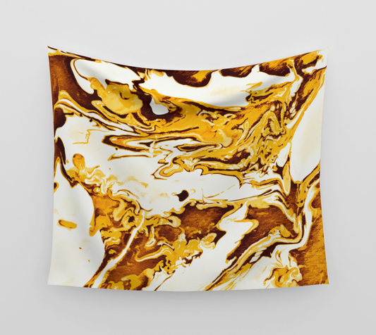 Crushed Orange - Wall Tapestry (cotton sateen)