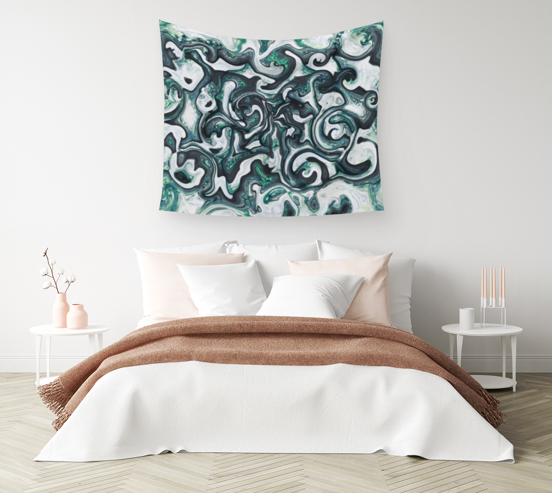 Liquid Crystal & Concrete - Wall Tapestry (cotton sateen)