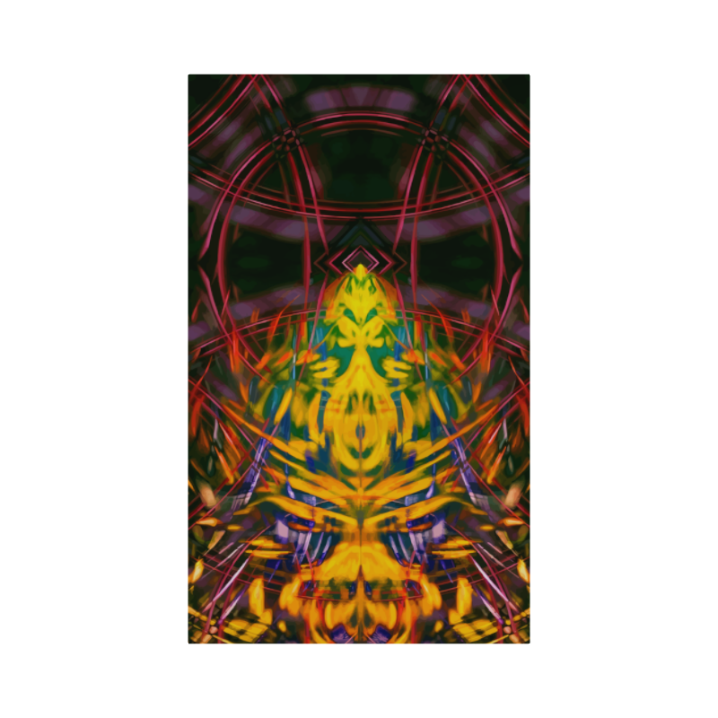 The Eyes of Fire (parts of recognition) - Flush Mounted HD Metal Print - 24x40 inches