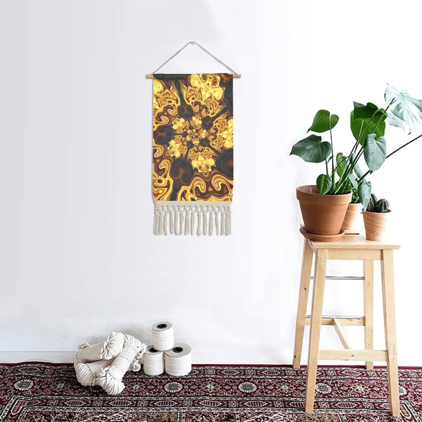 Gold Tires - Linen Hanging Poster