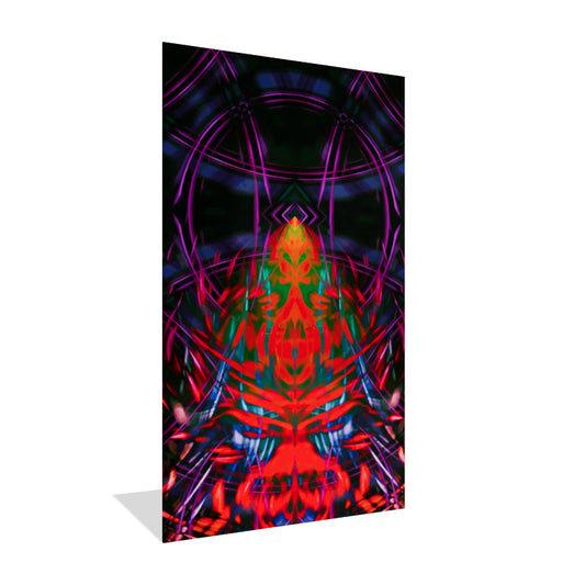 The Eyes of Fire (emerging from the fire) - Flush Mounted HD Metal Print - 24x40 inches