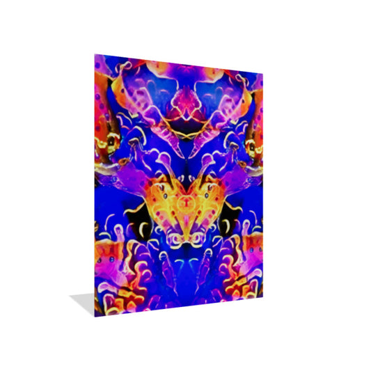 Blue Dragon (guardian of the flame) - Flush Mounted HD Metal Print - 24x30 inches