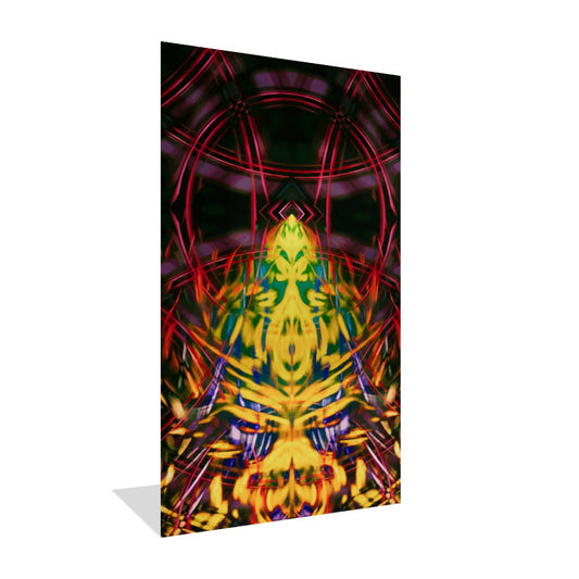 The Eyes of Fire (parts of recognition) - Flush Mounted HD Metal Print - 24x40 inches