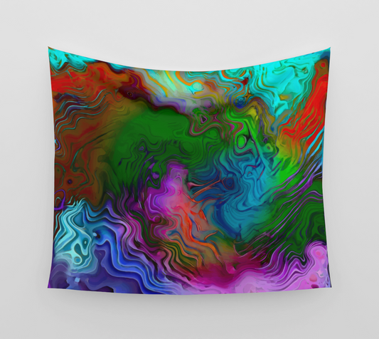 Valleys, Hills & Rivers - Wall Tapestry (cotton sateen)