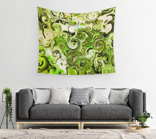 Lime Gelatin - Wall Tapestry (cotton sateen)
