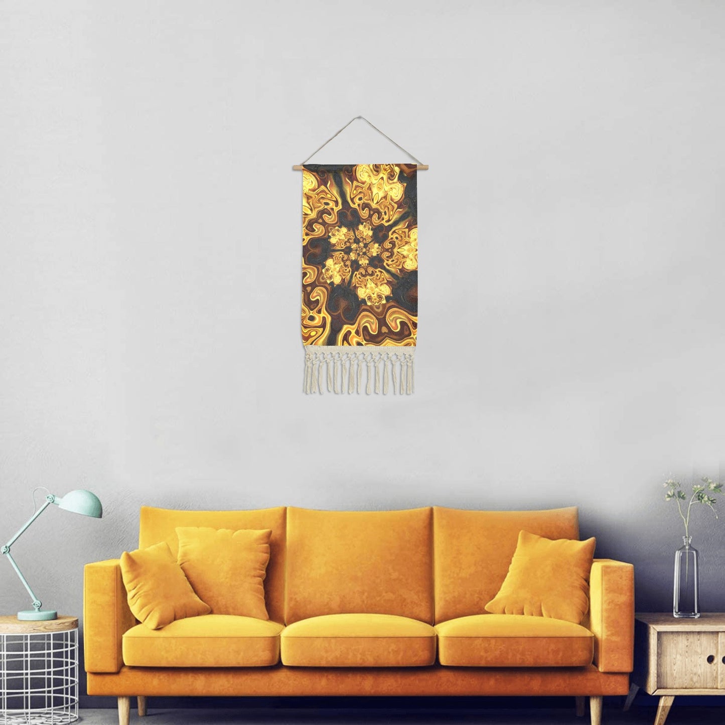 Gold Tires - Linen Hanging Poster