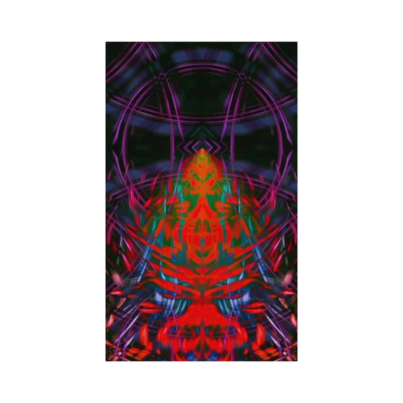 The Eyes of Fire (emerging from the fire) - Flush Mounted HD Metal Print - 24x40 inches