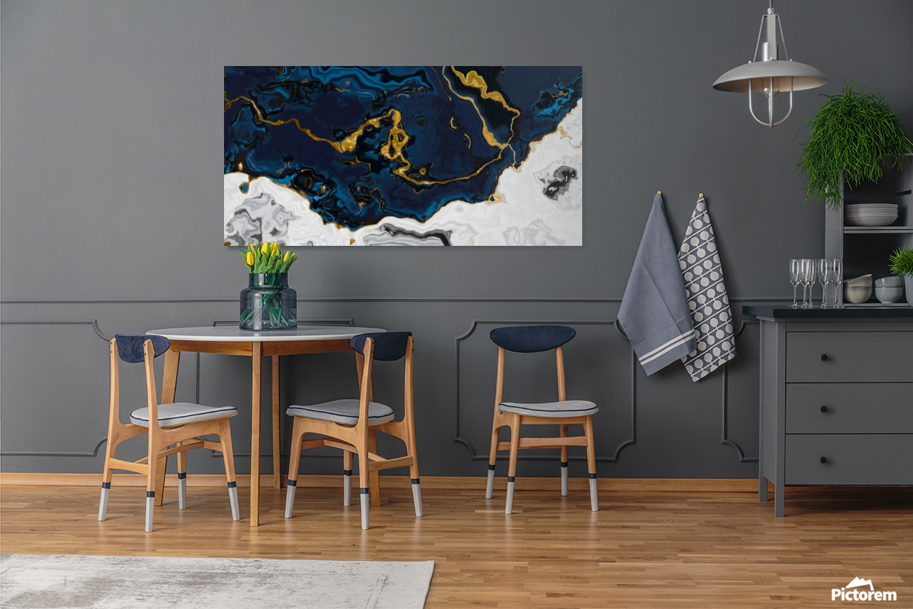 Seas Of Emerald And Gold - Fine Art Wall Print